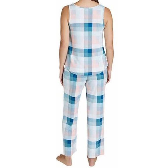 Eddie Bauer Women's Plaid Summer Tank Pajama Set Small - Picture 2 of 6